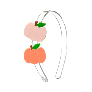Lilies & Roses Double Orange Pumpkins Headband, Lilies & Roses, Acrylic Headband, Boo Basket, cf-type-headband, cf-vendor-lilies-&-roses, Halloween, Lilie & Roses, Lilie & Roses Headband, Lil