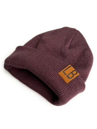 Little Bipsy Knit Beanie - Black Cherry, Little Bipsy Collection, Beanie, Beanie hat, Beanies, Black Cherry, cf-size-small-0-8-months, cf-type-beanie, cf-vendor-little-bipsy-collection, Hat, 