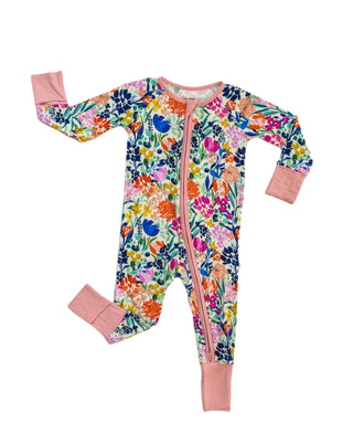 Little Sleepies Summer Garden Convertible Romper/Sleeper, Little Sleepies, Bamboo Pajamas, CM22, Coverall, Footie, Little Sleepies, Little Sleepies Bamboo, Little Sleepies Pajama Set, Little 