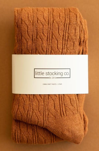 Little Stocking Co Cable Knit Tights - Sugar Almond, Little Stocking Co, Cable Knit Tights, cf-size-0-6-months, cf-size-1-2y, cf-type-tights, cf-vendor-little-stocking-co, Cyber Monday, Fall 