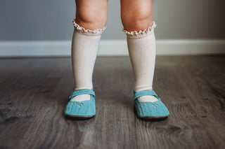 Little Stocking Co Lace Top Knee High Socks - Vanilla Cream, Little Stocking Co, cf-size-0-6-months, cf-size-1-5-3y, cf-size-4-6y, cf-size-6-18-months, cf-size-7-10y, cf-type-knee-high-socks,