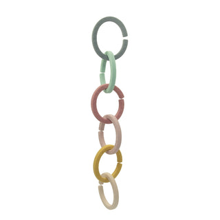 Silicone Toy Link Rings, Little Teether, Car Seat Attachment, Little Teether, Little Teether Silicone Toy Link Rings, Muted Silicone Toy Link Rings, Silcone Teething Rings, Silicone Teether, 