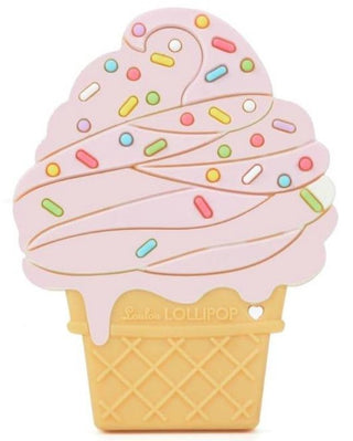 LouLou Lollipop Strawberry Ice Cream Cone Teether, LouLou Lollipop, Baby Shower, Baby Shower Gift, Cyber Monday, Els PW 5060, Ice Cream, Ice Cream Cone Teether, Ice Cream Teether, Lou Lou Lol