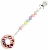 LouLou Lollipop Pink Donut Teether w/Holder Set-Cotton Candy, LouLou Lollipop, Donut, Donut teether, Donut Teething Toy, Lou Lou Lollipop, Lou Lou Lollipop Teether, LouLou lollipop, LouLou Lo