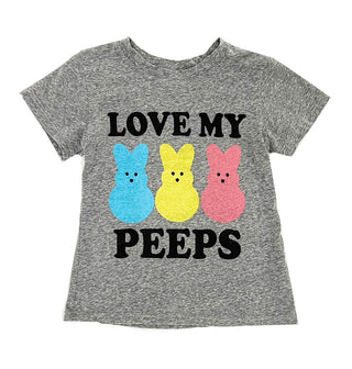 Brokedown Clothing Kid's Love My Peeps Heather Grey Tee, Brokedown Clothing, Brokedown Clothing, Brokedown Clothing Easter, Brokedown Clothing Easter Tee, Brokedown Clothing Kid's, Brokedown 