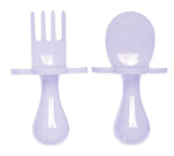 Lav-ly Day Grabease Fork & Spoon Set, Grabease, Baby Fork and Spoon Set, CM22, Cyber Monday, EB Baby, First Self Feeding Utensil Set of Spoon and Fork for Toddlers, Grab Ease, Grabease, Grabe