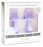 Lav-ly Day Grabease Fork & Spoon Set, Grabease, Baby Fork and Spoon Set, CM22, Cyber Monday, EB Baby, First Self Feeding Utensil Set of Spoon and Fork for Toddlers, Grab Ease, Grabease, Grabe