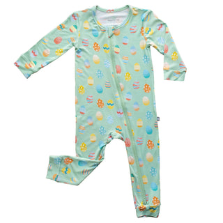 Macaron + Me Easter Eggs Romper, Macaron + Me, cf-size-6-12-months, cf-type-loungewear, cf-vendor-macaron-me, Coverall, Easter, Easter Eggs, Easter Pajamas, EB Baby, EB Girls, Macaron + Me, M