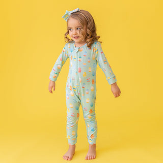 Macaron + Me Easter Eggs Romper, Macaron + Me, cf-size-6-12-months, cf-type-loungewear, cf-vendor-macaron-me, Coverall, Easter, Easter Eggs, Easter Pajamas, EB Baby, EB Girls, Macaron + Me, M