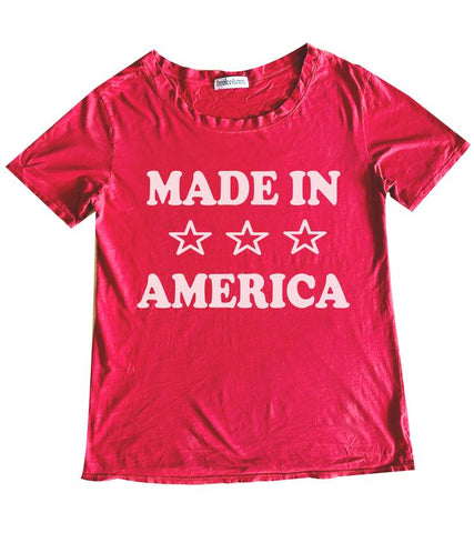 Brokedown Clothing Women's Made in America Tee, Brokedown Clothing, 4th of July, 4th of July Shirt, Brokedown Clothing, Brokedown Clothing Made in America Tee, Brokedown Clothing Mommy & Me, 