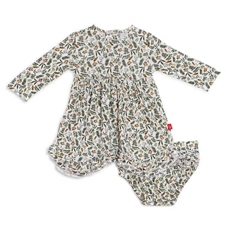 Magnetic Me Awesome Balsam Modal Dress w/Diaper Cover, Magnificent Baby, All Things Holiday, Awesome Balsam, Christmas, Christmas Dress, JAN23, Magnetic, Magnetic Me, Magnetic Me by Magnifice