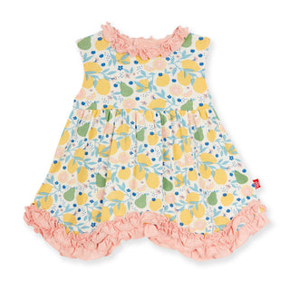 Magnetic Me Citrus Bloom Dress w/Ruffle Diaper Cover, Magnificent Baby, cf-size-0-3-months, cf-size-18-24-months, cf-size-3-6-months, cf-type-dress, cf-vendor-magnificent-baby, CM22, JAN23, L