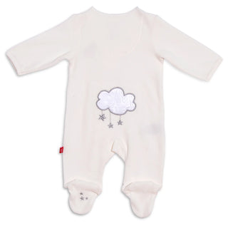 Magnetic Me Layette Embroidery Velour Magnetic Footie, Magnificent Baby, Baby, Baby Clothing, Baby Shower, Baby Shower Gift, cf-size-newborn, cf-type-footie, cf-vendor-magnificent-baby, Footi