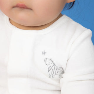 Magnetic Me Layette Embroidery Velour Magnetic Footie, Magnificent Baby, Baby, Baby Clothing, Baby Shower, Baby Shower Gift, cf-size-newborn, cf-type-footie, cf-vendor-magnificent-baby, Footi