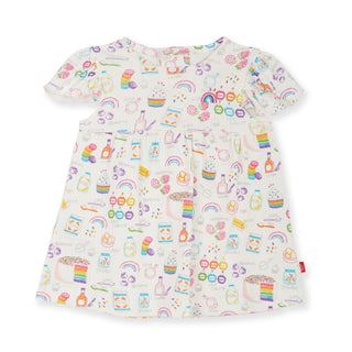 Magnetic Me Rainbow Sprinkles Organic Cotton Dress w/Ruffle Diaper Cover, Magnificent Baby, cf-size-12-18-months, cf-size-18-24-months, cf-size-6-9-months, cf-type-dress, cf-vendor-magnificen