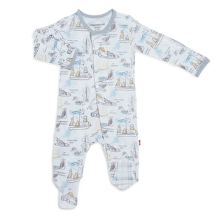 Magnetic Me Shakleton Modal Magnetic Footie, Magnificent Baby, Aloe, Baby Shower, Baby Shower Gift, cf-size-6-9-months, cf-size-newborn, cf-size-preemie, cf-type-footie, cf-vendor-magnificent