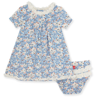Magnetic Me Somebunny Floral Dress w/Ruffle Diaper Cover, Magnificent Baby, Easter, Easter Dress, JAN23, Magnetic, Magnetic Me, Magnetic Me by Magnificent Baby, Magnetic Me Somebunny, Magnifi