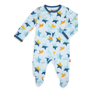 Magnetic Me Starstruck Blue Modal Magnetic Footie, Magnificent Baby, Baby Shower, Baby Shower Gift, cf-size-0-3-months, cf-size-3-6-months, cf-size-6-9-months, cf-size-newborn, cf-size-preemi