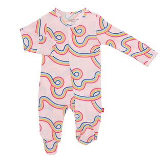 Magnetic Me Taffy Modal Magnetic Footie, Magnificent Baby, Baby Shower, Baby Shower Gift, cf-size-12-18-months, cf-size-9-12-months, cf-size-newborn, cf-type-footie, cf-vendor-magnificent-bab