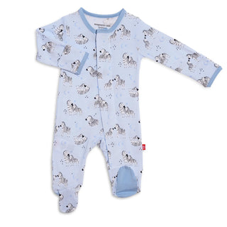 Magnetic Me Z Best Time of Our Lives Blue Modal Magnetic Footie, Magnificent Baby, Blue Zebra, cf-size-3-6-months, cf-size-preemie, cf-type-footie, cf-vendor-magnificent-baby, CM22, Footie, J