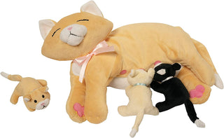 Manhattan Toy Co Nursing Nina Cat, Manhattan Toy Co, Cat, cf-type-stuffed-animal, cf-vendor-manhattan-toy-co, Kitten, Manhattan Toy Co, Nursing Nina Cat, Pattern Pals Bunny, Stuffed Animal - 