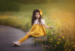 Little Stocking Co Lace Top Knee High Socks - Marigold, Little Stocking Co, Little Stocking Co, Little Stocking Co Fall 2020, Little Stocking Co Knee high Sock, Little Stocking Co Knee High S