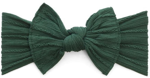 Baby Bling Forest Green Cable Knit Knot Headband, Baby Bling, Baby Bling, Baby Bling Bows, Baby BLing Cable Knit Knot, Baby Bling Fall 2018 Release, Baby Bling Forest Green Cable Knit Knot He