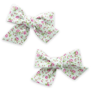 Baby Bling Big Cotton Bow Clip Set-Mint Floral, Baby Bling, Azure Blossom, Baby bling, Baby Bling Azure Blue Big Cotton Bow Clip Set, Baby Bling Big Cotton Bow Clip Set, Baby Bling Big Cotton