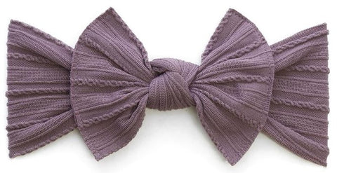 Baby Bling Lilac Cable Knit Knot Headband, Baby Bling, Baby Bling, Baby Bling Bows, Baby BLing Cable Knit Knot, Baby Bling Fall 2018 Release, Baby Bling headband, Baby Bling Knot Headband, Ba