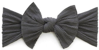 Baby Bling Charcoal Cable Knit Knot Headband, Baby Bling, Baby