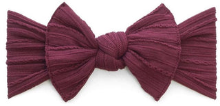 Baby Bling Burgundy Cable Knit Knot Headband, Baby Bling, Baby