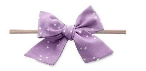 Baby Bling Wisteria Dot Big Cotton Bow Skinny Headband, Baby Bling, Baby Baby Bling Headbands, Baby Bling, Baby Bling Headband, Baby Bling Headbands, Baby Bling Skinny, Baby Bling Skinny Bow 
