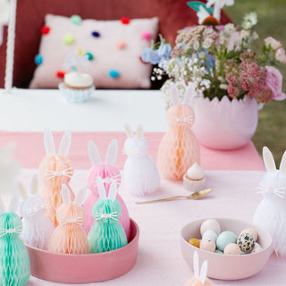 Meri Meri Honeycomb Spring Bunnies (Set of 8), Meri Meri, Bunnies, Bunny, cf-type-figurines, cf-vendor-meri-meri, Easter, Easter Basket, Easter Bunnies, EB Boy, EB Boys, EB Girls, Honeycomb B