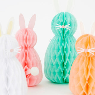 Meri Meri Honeycomb Spring Bunnies (Set of 8), Meri Meri, Bunnies, Bunny, cf-type-figurines, cf-vendor-meri-meri, Easter, Easter Basket, Easter Bunnies, EB Boy, EB Boys, EB Girls, Honeycomb B