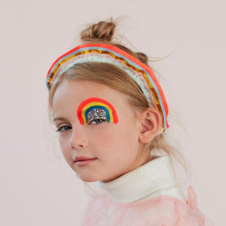 Meri Meri Rainbow Ruffle Headband, Meri Meri, cf-type-headbands, cf-vendor-meri-meri, Headband, Meri Meri Headband, Meri Meri Rainbow Ruffle Headband, Rainbow Headband, Rainbow Ruffle Headban