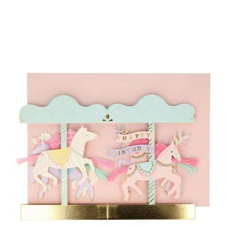 Meri Meri Carousel Stand-Up Birthday Card, Meri Meri, Birthday Card, cf-type-greeting-&-note-cards, cf-vendor-meri-meri, Greeting Card, Happy Birthday, Happy Birthday Card, Meri Meri, Meri Me