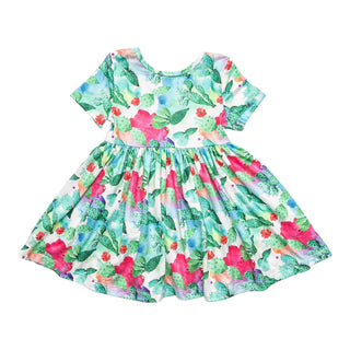 Mila & Rose Cactus Flower S/S Twirl Dress, Mila & Rose, Cactus Dress, Cactus Flower S/S Twirl Dress, Mila & Rose, Mila & Rose Twirl Dress, Mila and Rose, Dress - Basically Bows & Bowties