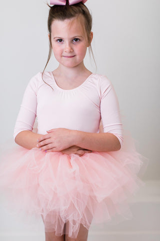 Mila & Rose Pink 3/4 Leotard Tutu Dress, Mila & Rose, Leotard Tutu Dress, Mila & Rose, Mila & Rose Leotard Tutu Dress, Mila & Rose Tutu Dress, Mila and Rose, Mila and Rose Tutu Dress, Pink Le
