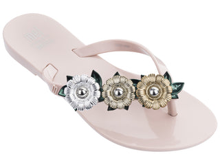 Mel Harmonic Garden Chrome-Pink/Green/Silver, Mini Melissa, Bow Sandals, cf-size-12, cf-size-3, cf-type-sandal, cf-vendor-mini-melissa, Cyber Monday, Els PW 5060, Els PW 8258, End of Year, En