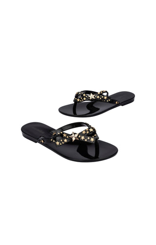Mini Melissa Harmonic Stars Flip Flops - Black, Grendene, cf-size-11, cf-size-12, cf-size-13, cf-type-sandal, cf-vendor-grendene, Grendene, Grendene Mini Melissa, Grendene Shoes, Harmonic Sta
