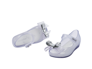 Mini Melissa Mini Ultragirl Stars BB - Clear Glitter White, Grendene, cf-size-10, cf-size-5, cf-size-7, cf-type-shoes, cf-vendor-grendene, Flower Shoe, Grendene, Grendene Mini Melissa, Mini M
