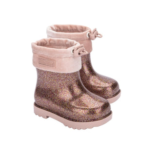 Mini Melissa Rain Boot III BB - Pink Glitter, Mini Melissa, cf-size-10, cf-size-7, cf-size-8, cf-size-9, cf-type-shoes, cf-vendor-mini-melissa, Girls Boots, Glitter Rain Boot, Mini Melissa, M