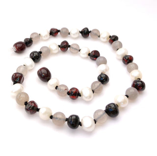 Amber Goose Gemstone & Amber Necklace - Empress, Momma Goose, Amber Beads, Amber Goose Empress Gemstone & Amber Necklace, Amber Goose Gemstone & Amber Necklace, Amber Goose Gemstone & Amber N