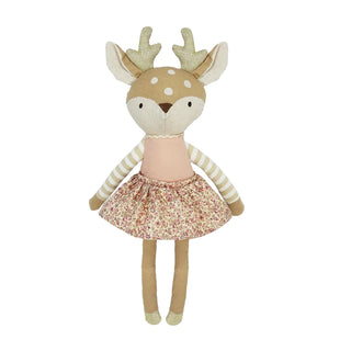 Mon Ami Fleurette Fawn Linen Doll, Mon Ami, cf-type-stuffed-animals, cf-vendor-mon-ami, Doll, Fawn, Fleurette Fawn, Mon Ami, Mon Ami Designs, Plush Doll, Plush Fawn Doll, Stuffed Animals - Ba