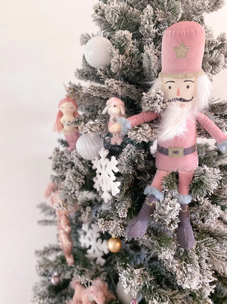 Mon Ami Nutcracker Shelf Sitter - Pink, Mon Ami, All Things Holiday, Christmas, Mon Ami, Mon Ami Christmas, Mon Ami Designs, Mon Ami Nutcracker, Nutcracker, Pink Nutcracker, Winter Wonderland