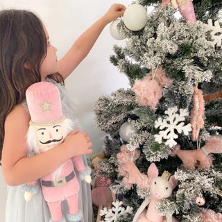 Mon Ami Nutcracker Shelf Sitter - Pink, Mon Ami, All Things Holiday, Christmas, Mon Ami, Mon Ami Christmas, Mon Ami Designs, Mon Ami Nutcracker, Nutcracker, Pink Nutcracker, Winter Wonderland