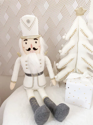 Mon Ami Nutcracker Shelf Sitter - White, Mon Ami, All Things Holiday, Christmas, Mon Ami, Mon Ami Christmas, Mon Ami Designs, Mon Ami Nutcracker, Nutcracker, White Nutcracker, Winter Wonderla