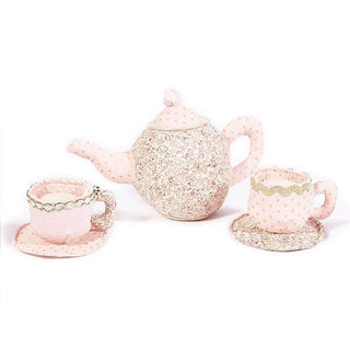 Mon Ami Plush Floral Toy Tea Set (3pc), Mon Ami, Floral Tea Party, Mon Ami, Mon Ami Designs, Mon Ami Plush Floral Toy Tea Set (3pc), Plush, Plush Cupcake, Plush Tea Party, Tea Party, Tea Part