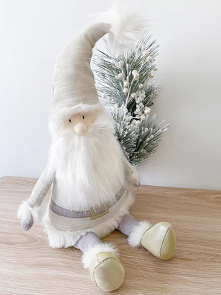 Mon Ami Santa Shelf Sitter - Golden, Mon Ami, All Things Holiday, cf-type-stuffed-animals, cf-vendor-mon-ami, Christmas, Mon Ami, Mon Ami Christmas, Mon Ami Designs, Mon Ami Santa, Mon Ami Sa