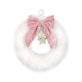 Mon Ami White Festive Faux Fur Wreath, Mon Ami, All Things Holiday, Christmas, Fur Wreath, Mon Ami, Mon Ami Christmas, Mon Ami Designs, Mon Ami White Festive Faux Fur Wreath, White Faux Fur W
